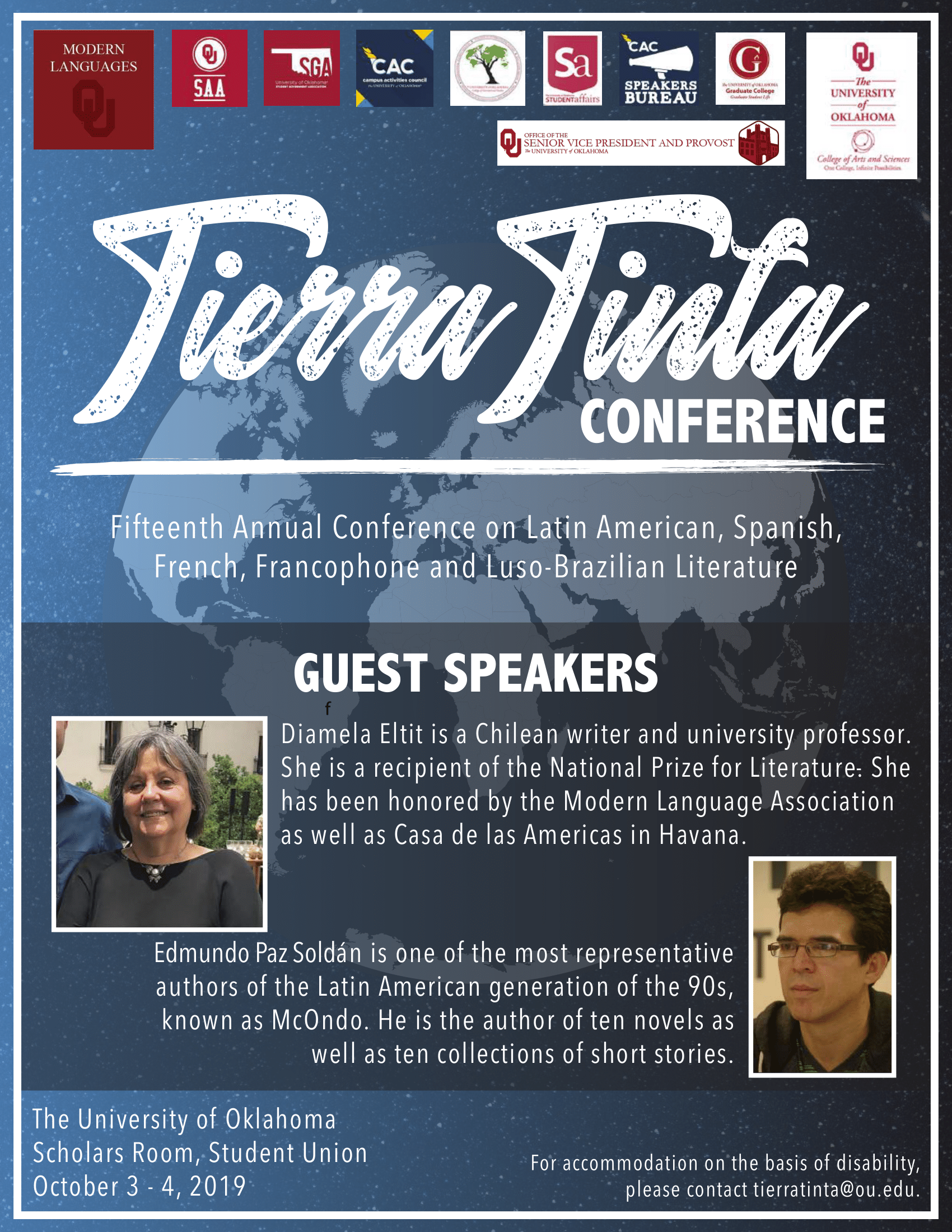 2019 Tierra Tinta Flyer,
                         all information contained below.